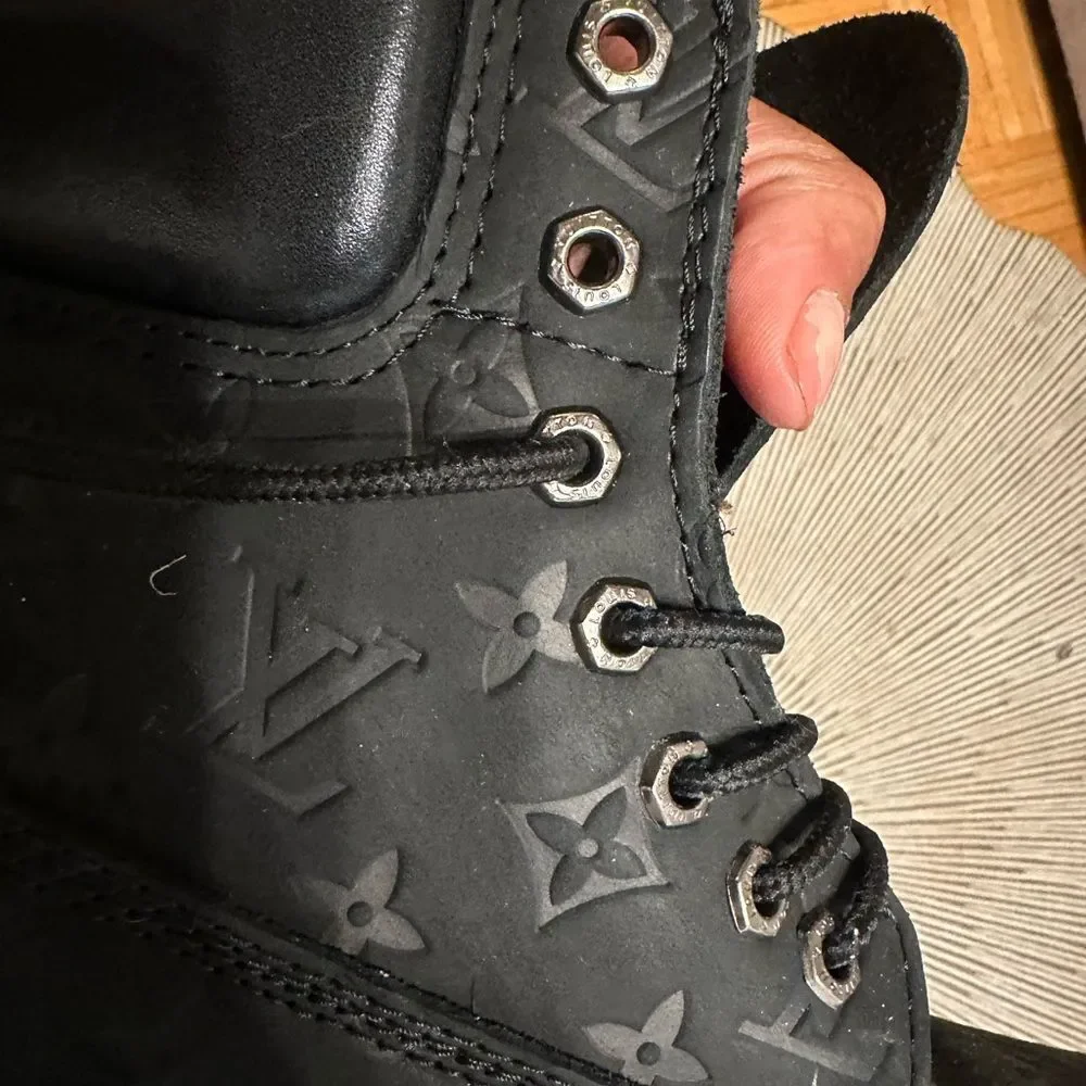 LV x Timberland Black Boots